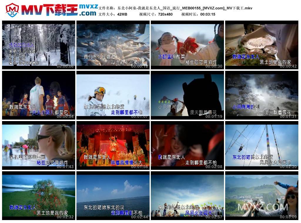 东北小阿童-我就是东北人_国语_流行_MEB00155